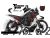 Complete 3M™ Decal Sticker Kit - Contour Line (Black) for Yamaha Ténéré 700