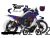 Complete 3M™ Decal Sticker Kit - Contour Line (Blue) for Yamaha Ténéré 700