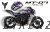 Complete 3M™ Decal Sticker Kit - CYBERPUNK V.1 (Purple) for Yamaha MT-07 (2021)
