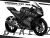 Complete 3M™ Yamaha YZF R15 (2017) Decal Sticker Kit - FIAMM - Gray