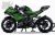 Complete 3M™ Decal Sticker Kit - FIAMM (Green) for Kawasaki Ninja 400