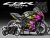 Complete 3M™ Honda CBR650R Decal Sticker Kit - Fire Race (Pink/Lime)