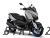 XMAX 300 (2021) Mat Bluish Gray Plastic Parts Set