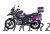 Complete 3M™ BMW GSA 1200 Decal Sticker Kit - Purple