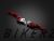 Extra Large Folding Adjustable Front-Rear Brake Lever - Red