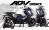 Honda ADV 350 ('22-'24) Decal Sticker Kit - HORNET (Blue)