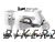 Complete 3M™ Vespa Sprint 125/150 Decal Sticker Kit - INITIAL LINE