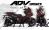 Complete 3M™ Honda ADV 350 ('22-'24) Decal Sticker Kit - IRON RACE (Red)