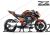 Complete 3M™ Decal Sticker Kit - KRT (Orange) for Kawasaki Z800