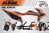 Decal Sticker Kit -EXC (Orange) for KTM Six Days (300tpi, 350exc-f, 500exc-f)
