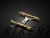 Standard Rear License Support - Light Gold