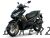 Aerox (2021) Mat Black 2 (0582, MBL2) Sticker Set