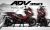 Honda ADV350 Decal Sticker Kit - MONSTER (Red)