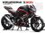 Complete 3M™ Decal Sticker Kit - MOTUL (Red) for Kawasaki Z300