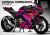 Complete 3M™ Honda CBR500R (2019) Decal Sticker Kit - MS500R (Purple)