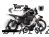 Complete 3M™ Decal Sticker Kit - RACING (Gray) for Yamaha Ténéré 700