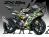 Complete 3M™ Decal Sticker Kit - Rainbow Flame (Green) for Kawasaki ZX-6R