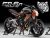 Complete 3M™ Decal Sticker Kit - Rainbow Flame (Red) for Kawasaki ER-6N