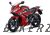 Honda CBR300R Full Red/Black Sticker Set