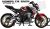 Complete 3M™ Honda CB650F Decal Sticker Kit - Red