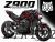 Kawasaki Z900 Decal Sticker Kit-Redline