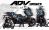Complete 3M™ Honda ADV 350 ('22-'24) Decal Sticker Kit - SHARK (Black)