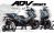 Complete 3M™ Honda ADV 350 ('22-'24) Decal Sticker Kit - SHARK (Gray)
