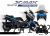 Decal Sticker Kit - Sketch (Light Blue) for Yamaha XMAX CONNECTED ('23-'24)