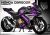 Honda CBR500R (2019) Decal Sticker Kit - Space Race (Purple)