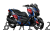 Complete 3M™ Decal Sticker Kit - STAR (Blue) for Yamaha X-MAX 300