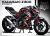 Complete 3M™ Decal Sticker Kit - TIGER (Red) for Kawasaki Z300
