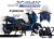 Complete 3M™ Decal Sticker Kit - Wave (Blue) for Yamaha XMAX CONNECTED ('23-'24)