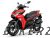 Aerox (2022) Vivid Red Candy (1763, VRCD) Plastic Set