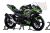 Complete 3M™ Decal Sticker Kit - ZX4R MONSTER (Green) for Kawasaki Ninja 400