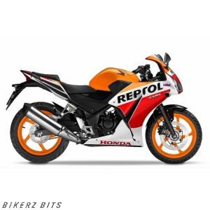 Honda CBR300R Full Orange/White Plastic Parts